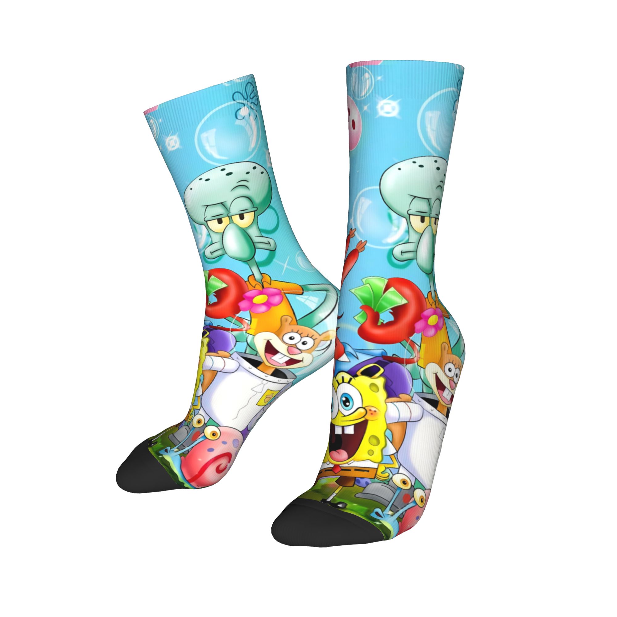 Outdoor Sportsman Group - Men Socks SpongeBobs Busy Bikini Bottom