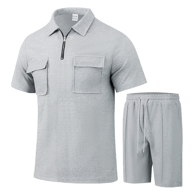 Outdoor Sports Leisure - Summer Men Sports Polo Suit Short