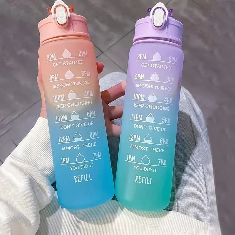 Sports Water Bottle with Time- - Outdoor Sports Adventure recension och pris