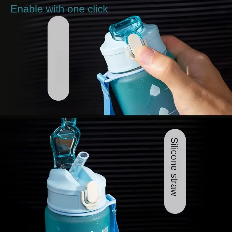 Sports Water Bottle with Time- - Outdoor Sports Adventure recension och pris