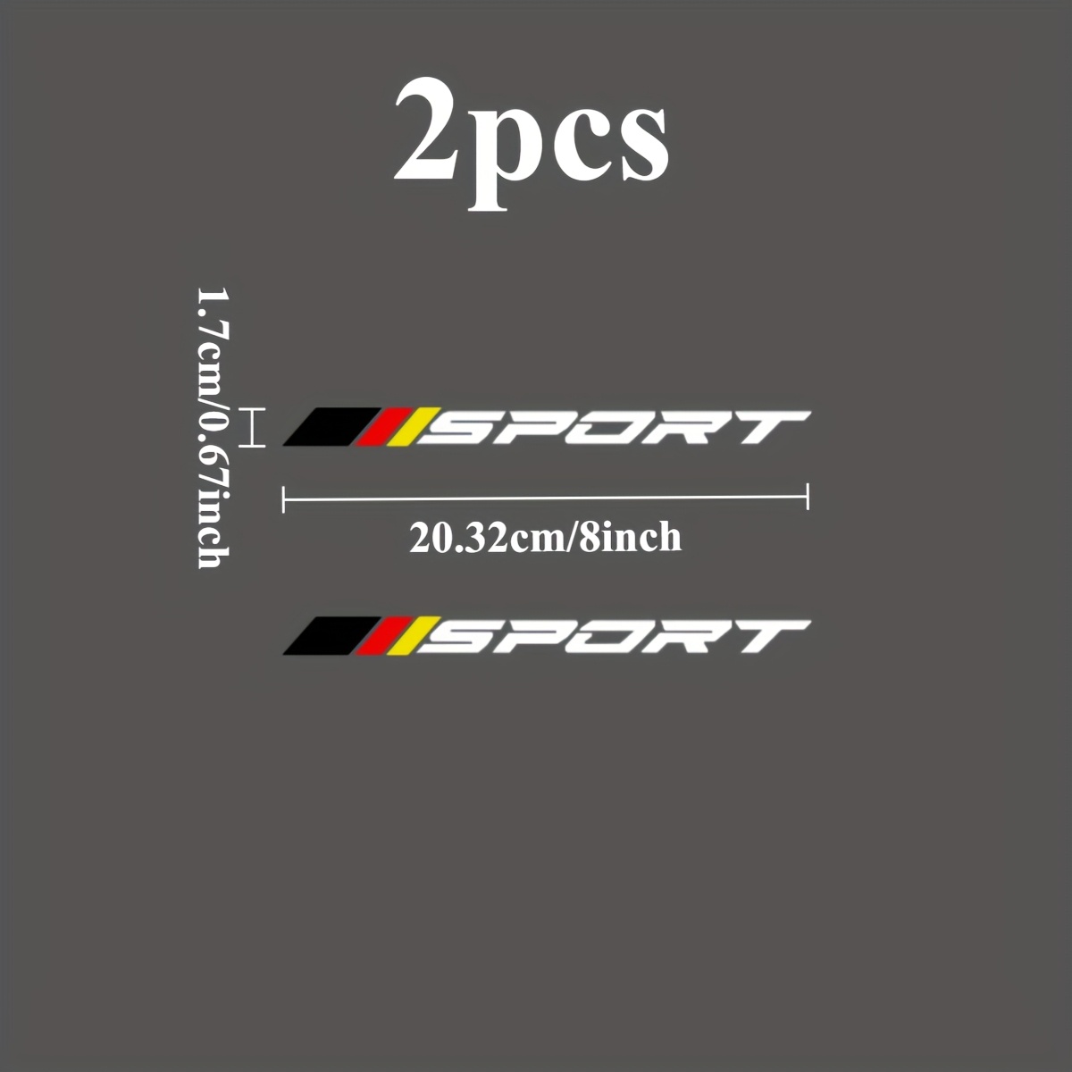 2PCS SPORT Logo 2D Flat Sticke - Outdoor Sport Logo recension och pris