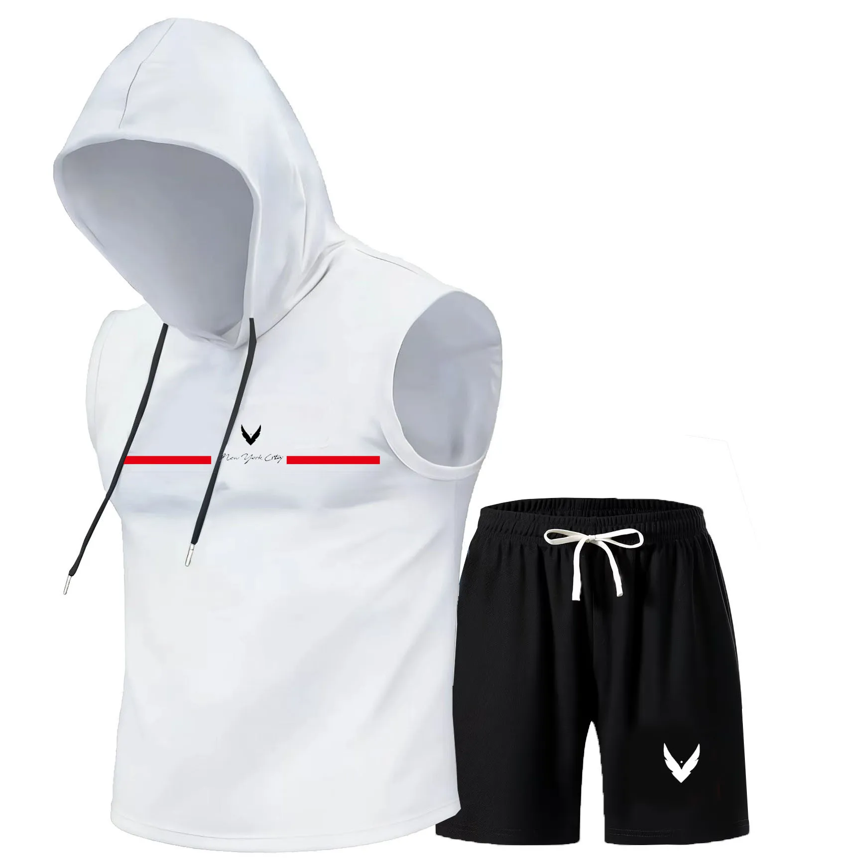 Men's hooded vest set sleevele - Outdoor Sports Leisure recension och pris